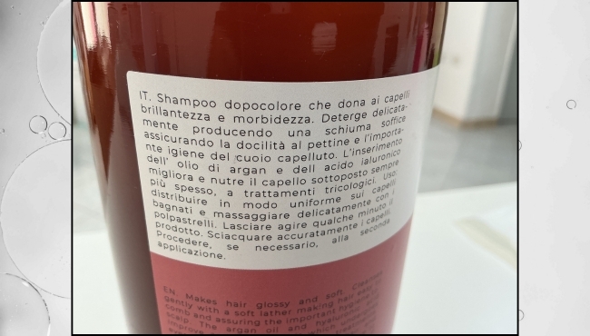 Remedy Professional | Shampoo Dopocolore con Olio di Argan e Acido Ialuronico da 1000ml
